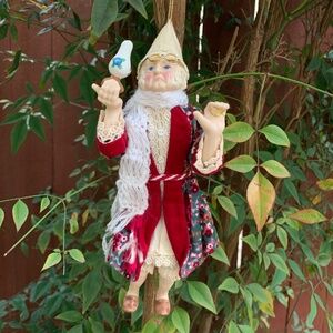 Vintage Kurt Adler Scrooge Christmas Ornament | 9” Ceramic Figurine | Taiwan